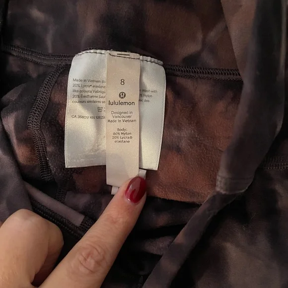 Lululemon Diamond Eye in Purple 25inch Leggings - Picture 2 of 2